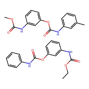 Desmedipham-phenmedipham mixt. structure