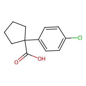 1-(4-氯苯基)环戊烷甲酸 structure