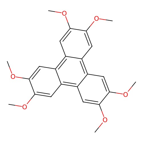 2,3,6,7,10,11-Hexamethoxytriphenylene structure