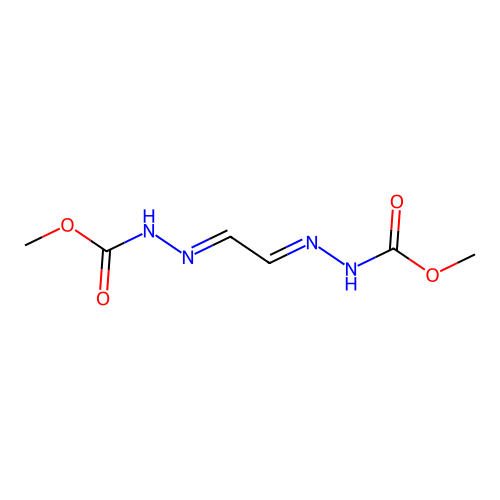 methyl N-[2-(methoxycarbonylhydrazinylidene)ethylideneamino]carbamate structure