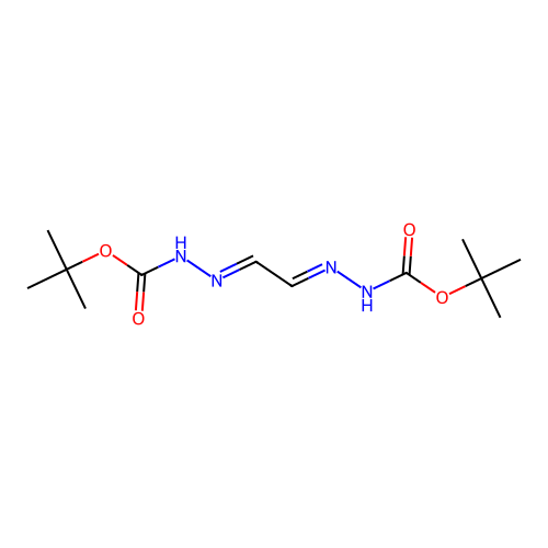 glyoxal di(t-butoxycarbonylhydrazone) structure