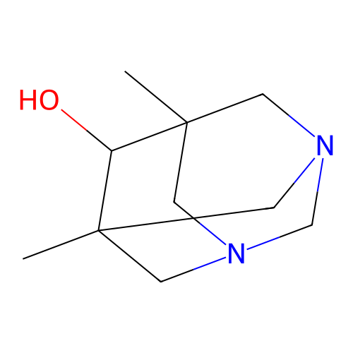 5,7-Dimethyl-1,3-diazatricyclo(3.3.1.13,7)decan-6-ol structure