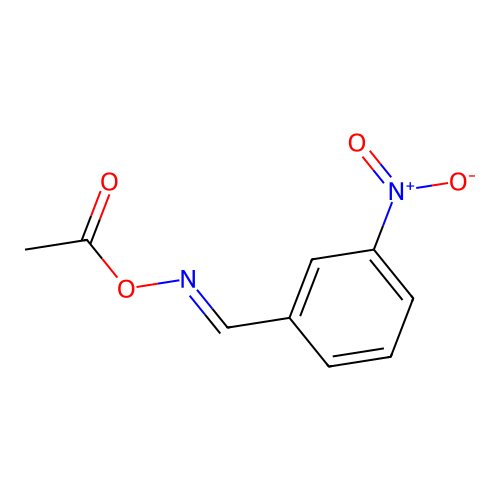 [(3-Nitrophenyl)methylideneamino] acetate structure