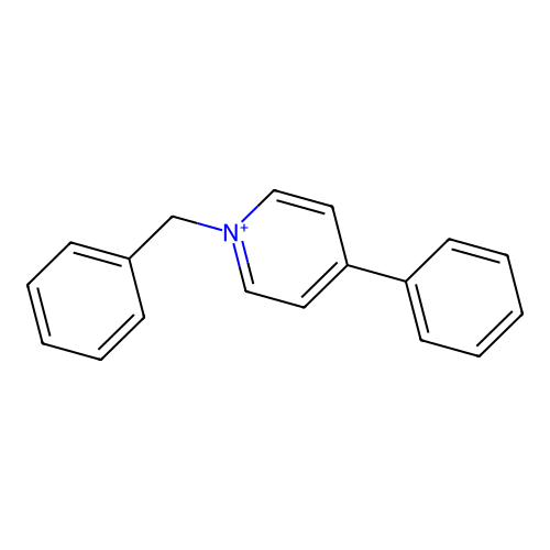Pyridinium, 4-phenyl-1-(phenylmethyl)- structure