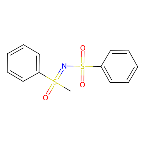 Sulfoximine, S-methyl-S-phenyl-N-(phenylsulfonyl)- structure