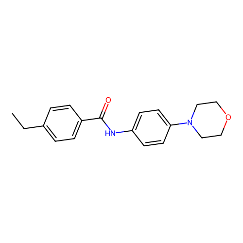 4-ethyl-N-(4-morpholin-4-ylphenyl)benzamide structure