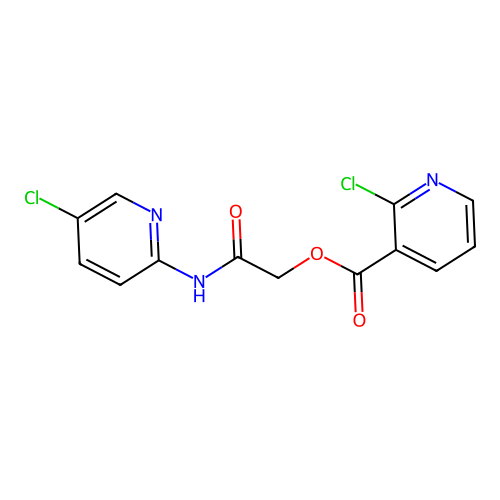 [(5-Chloropyridin-2-yl)carbamoyl]methyl 2-chloropyridine-3-carboxylate structure