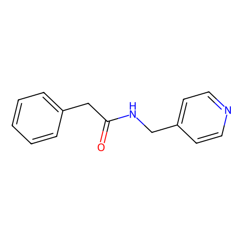 Benzeneacetamide, N-(4-pyridinylmethyl)- structure