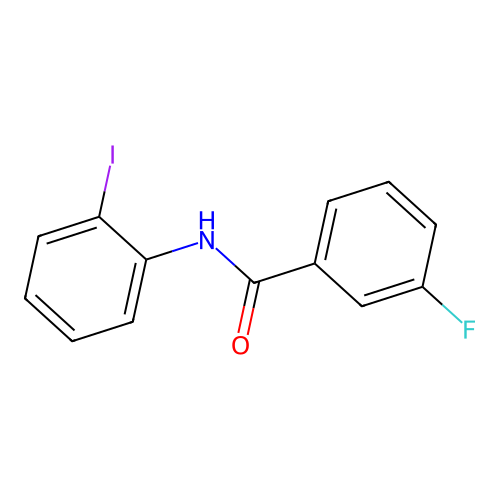 3-fluoro-N-(2-iodophenyl)benzamide structure