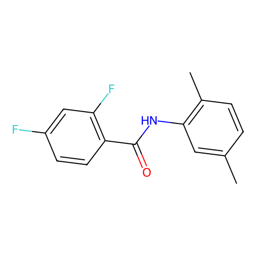 N-(2,5-dimethylphenyl)-2,4-difluorobenzamide structure