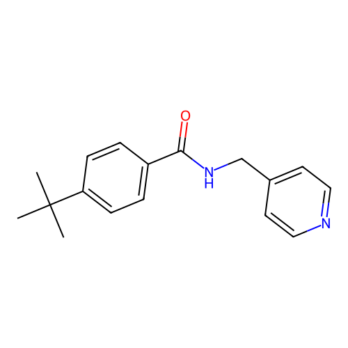 4-tert-butyl-N-(pyridin-4-ylmethyl)benzamide structure
