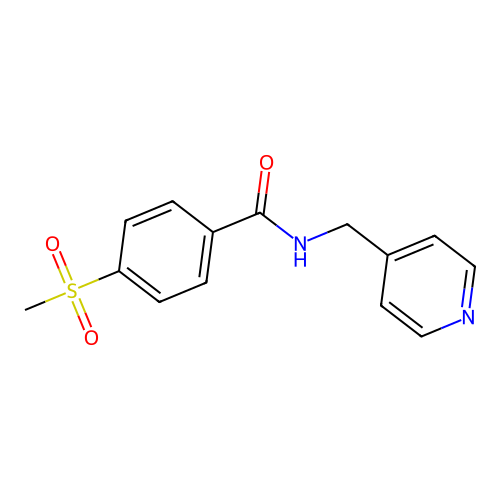 Benzamide, 4-(methylsulfonyl)-N-(4-pyridinylmethyl)- structure