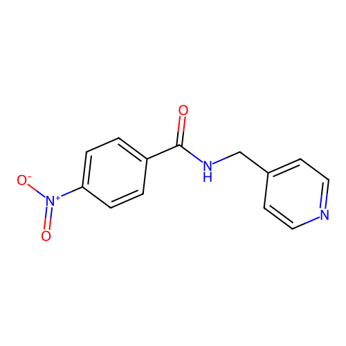 4-nitro-N-(pyridin-4-ylmethyl)benzamide structure