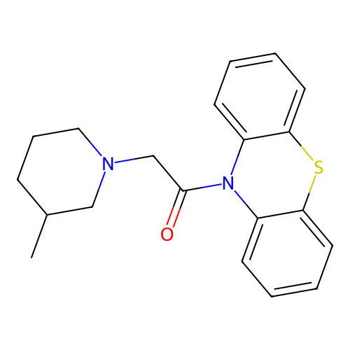 2-(3-Methylpiperidin-1-yl)-1-phenothiazin-10-ylethanone structure