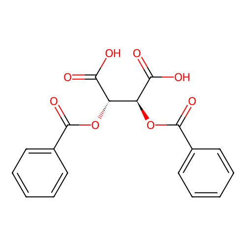 Butanedioic acid, 2,3-bis(benzoyloxy)-, (2S,3S)- structure