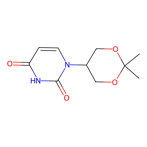 1-(2,2-Dimethyl-1,3-dioxan-5-yl)pyrimidine-2,4-dione structure