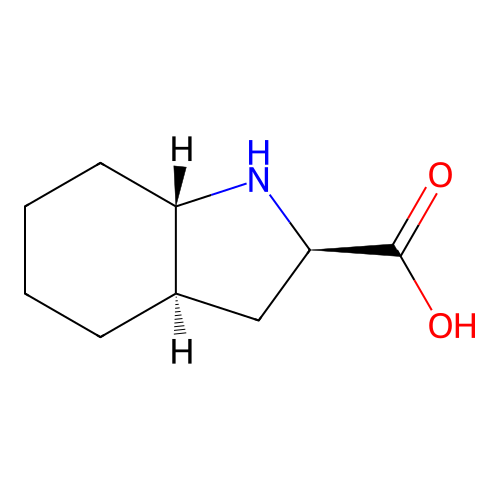 (2R,3aR,7aS)-Octahydro-1H-indole-2-carboxylic acid structure