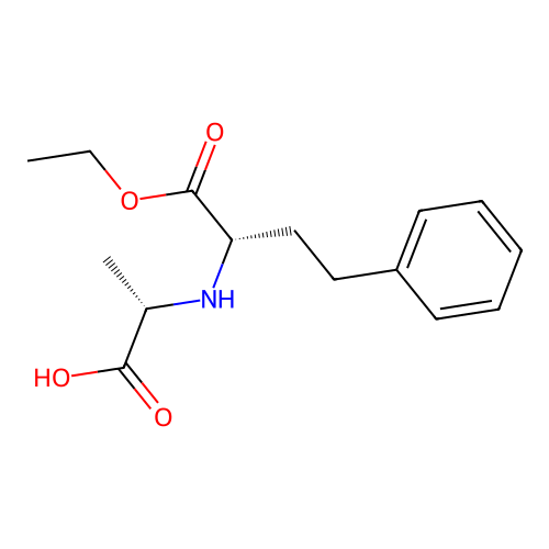 N-[1(S)-Ethoxycarbonyl-3-phenylpropyl]-L-alanine structure