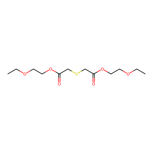 Bis(2-ethoxyethyl) 2,2'-sulfanediyldiacetate structure