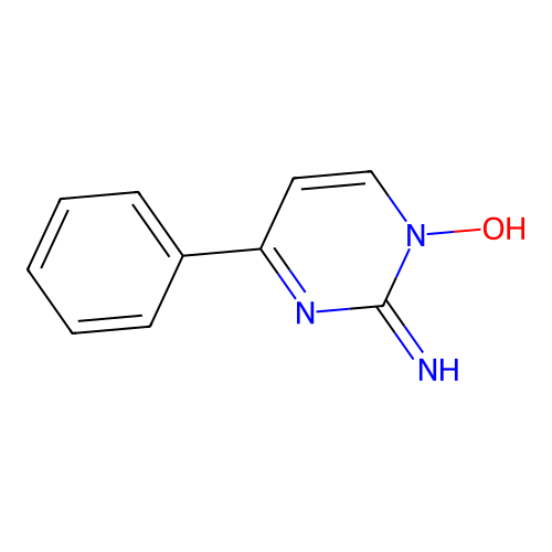 2-Amino-4-phenylpyrimidine 1-oxide structure