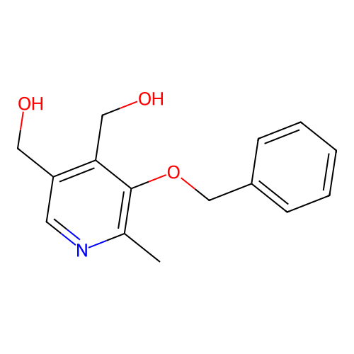 [4-(Hydroxymethyl)-6-methyl-5-phenylmethoxypyridin-3-yl]methanol structure