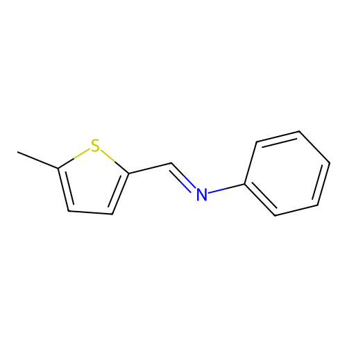 Benzenamine, N-[(5-methyl-2-thienyl)methylene]- structure