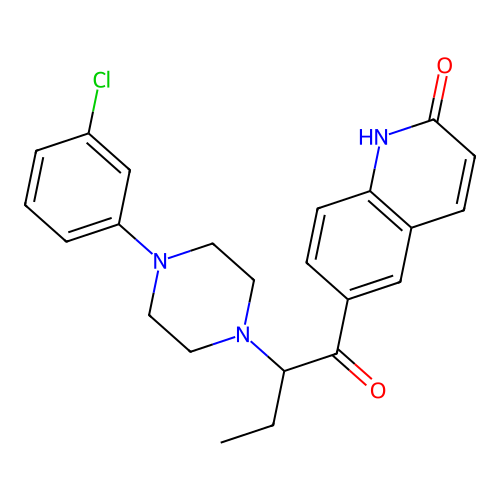 2(1H)-Quinolinone, 6-(2-(4-(3-chlorophenyl)-1-piperazinyl)-1-oxobutyl)- structure