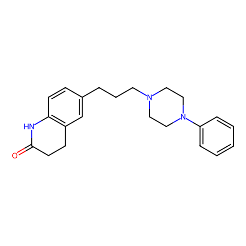 2(1H)-Quinolinone, 3,4-dihydro-6-(3-(4-phenyl-1-piperazinyl)propyl)- structure