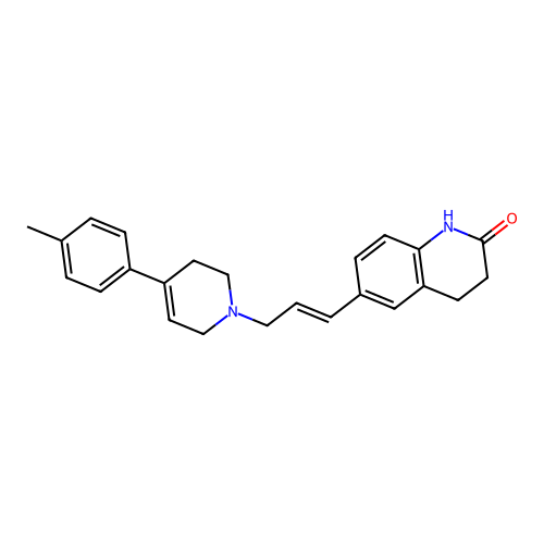 2 -quinolinone,3,4-dihydro-6-(3-(3,6-dihydro-4-1 - structure