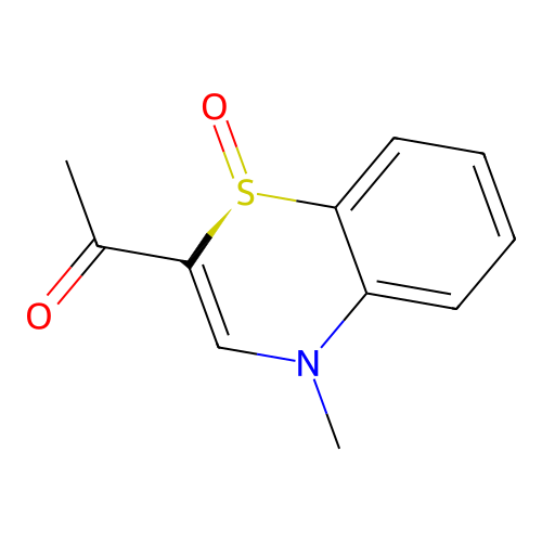 1-[(1S)-4-methyl-1-oxo-1lambda4,4-benzothiazin-2-yl]ethanone structure