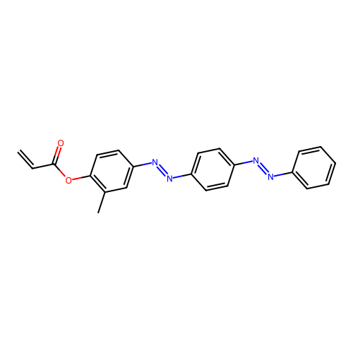 Disperse Yellow 7 acrylate structure