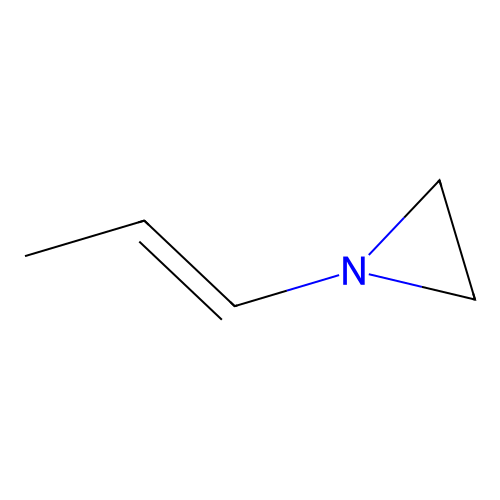 Aziridine, 1-(1-propenyl)-, (E)- structure
