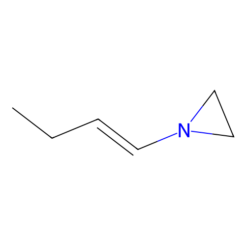 Aziridine, 1-(1-butenyl)-, (E)- structure
