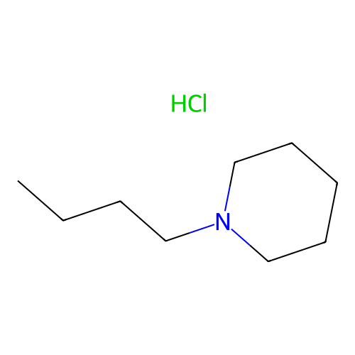 1-Butylpiperidine, hydrochloride structure