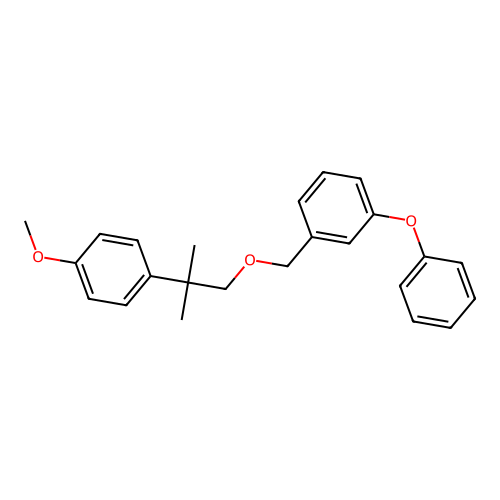 Benzene, 1-((2-(4-methoxyphenyl)-2-methylpropoxy)methyl)-3-phenoxy- structure