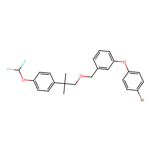 3-(4-Bromophenoxy)benzyl 2-(4-difluoromethoxyphenyl)-2-methylpropyl ether structure