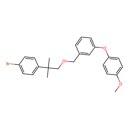 Benzene, 1-((2-(4-bromophenyl)-2-methylpropoxy)methyl)-3-(4-methoxyphenoxy)- structure