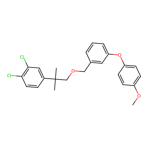 3-(4-Methoxyphenoxy)benzyl 2-(3,4-dichlorophenyl)-2-methylpropyl ether structure