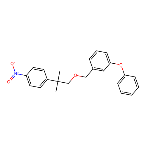 Benzene, 1-((2-(4-nitrophenyl)-2-methylpropoxy)methyl)-3-phenoxy- structure