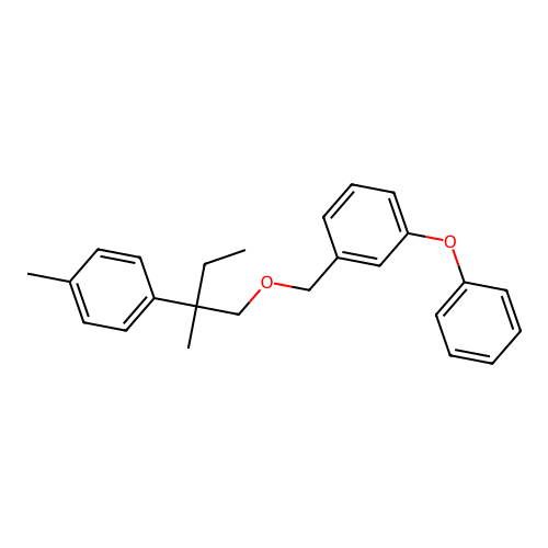 Benzene, 1-((2-methyl-2-(4-methylphenyl)butoxy)methyl)-3-phenoxy- structure