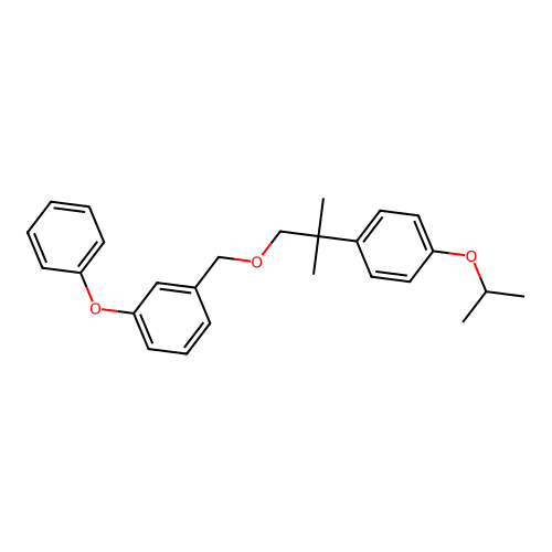 Benzene, 1-((2-(4-(1-methylethoxy)phenyl)-2-methylpropoxy)methyl)-3-phenoxy- structure