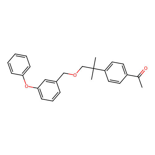 Ethanone, 1-(4-(1,1-dimethyl-2-((3-phenoxyphenyl)methoxy)ethyl)phenyl)- structure