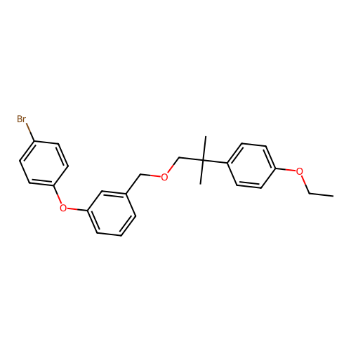 Benzene, 1-(4-bromophenoxy)-3-((2-(4-ethoxyphenyl)-2-methylpropoxy)methyl)- structure