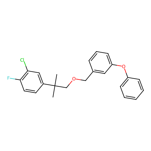 Benzene, 1-((2-(3-chloro-4-fluorophenyl)-2-methylpropoxy)methyl)-3-phenoxy- structure