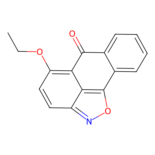 5-ethoxy-6H-anthra[1,9-cd]isoxazol-6-one structure