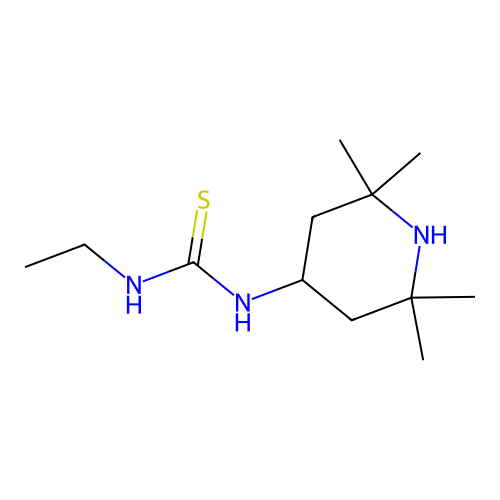 1-Ethyl-3-(2,2,6,6-tetramethylpiperidin-4-yl)thiourea structure