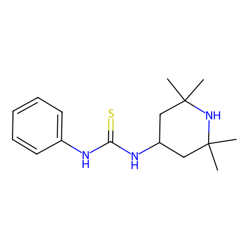 1-Phenyl-3-(2,2,6,6-tetramethylpiperidin-4-yl)thiourea structure