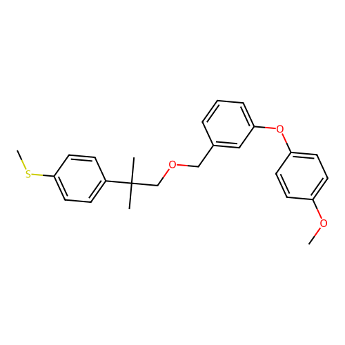 3-(4-Methoxyphenoxy)benzyl 2-(4-methylthiophenyl)-2-methylpropyl ether structure