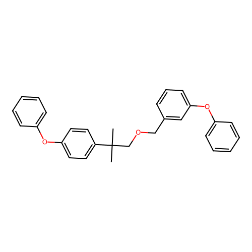 Benzene, 1-((2-(4-phenoxyphenyl)-2-methylpropoxy)methyl)-3-phenoxy- structure