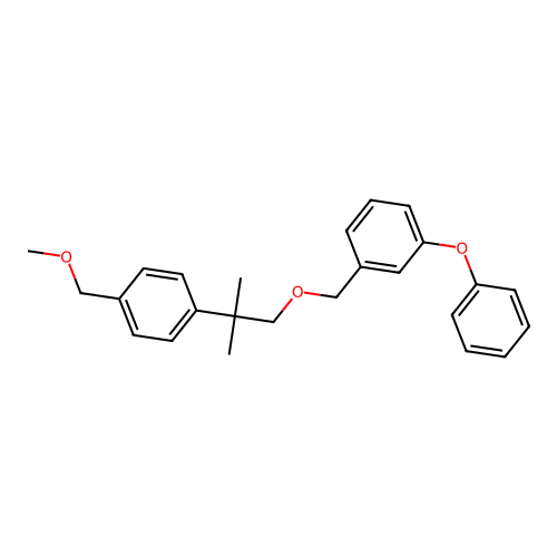 Benzene, 1-((2-(4-(methoxymethyl)phenyl)-2-methylpropoxy)methyl)-3-phenoxy- structure